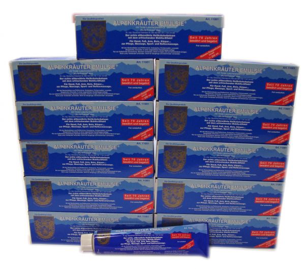 11 Tuben Alpenkräuter Emulsie 200 ml (11 x 200 ml)