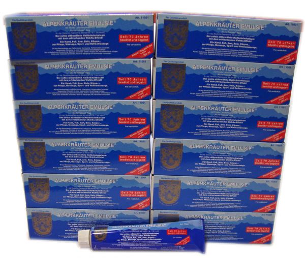 12 Tuben Alpenkräuter Emulsie 200 ml (12 x 200 ml)