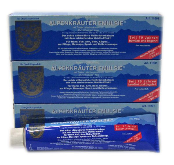 3 Tuben Alpenkräuter Emulsie 200 ( 3x200ml)
