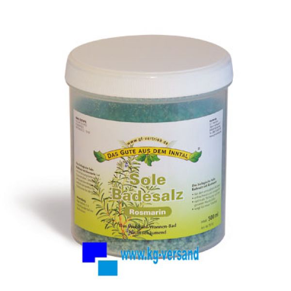 Sole Badesalz - Rosmarin 500 ml